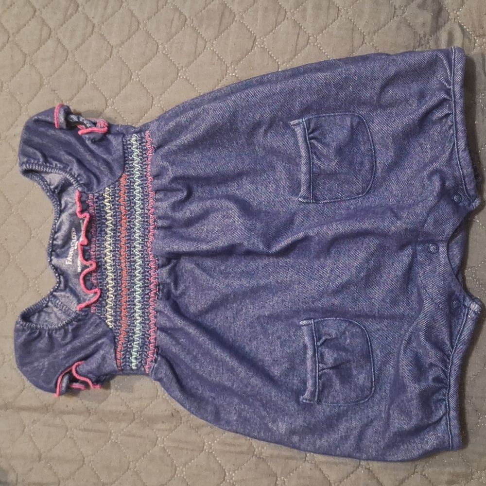 Faded Glory Blue Baby Romper
